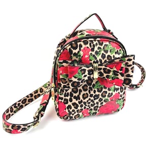 disneyland loungefly mini backpack Minnie Mouse Checkered Texture Mini Backpack