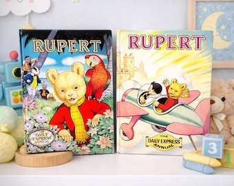 2 Books! Rupert the Daily Express Annual 1983 and 1987 Printed in