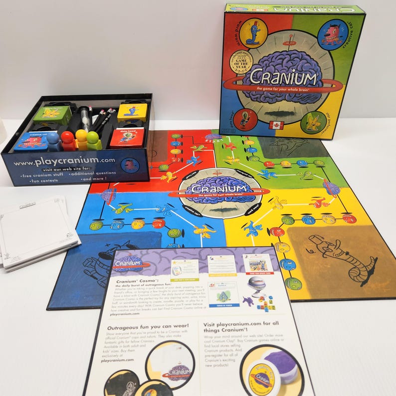 Cranium Card Example Cranium Board Game 1998, 2002 the Game for Your Whole Brain Game of the ...