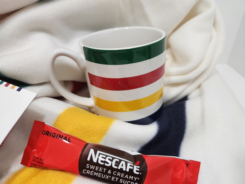 Hudson Bay Blanket HBC Stripes Fleece Throw Multi Stripe Etsy