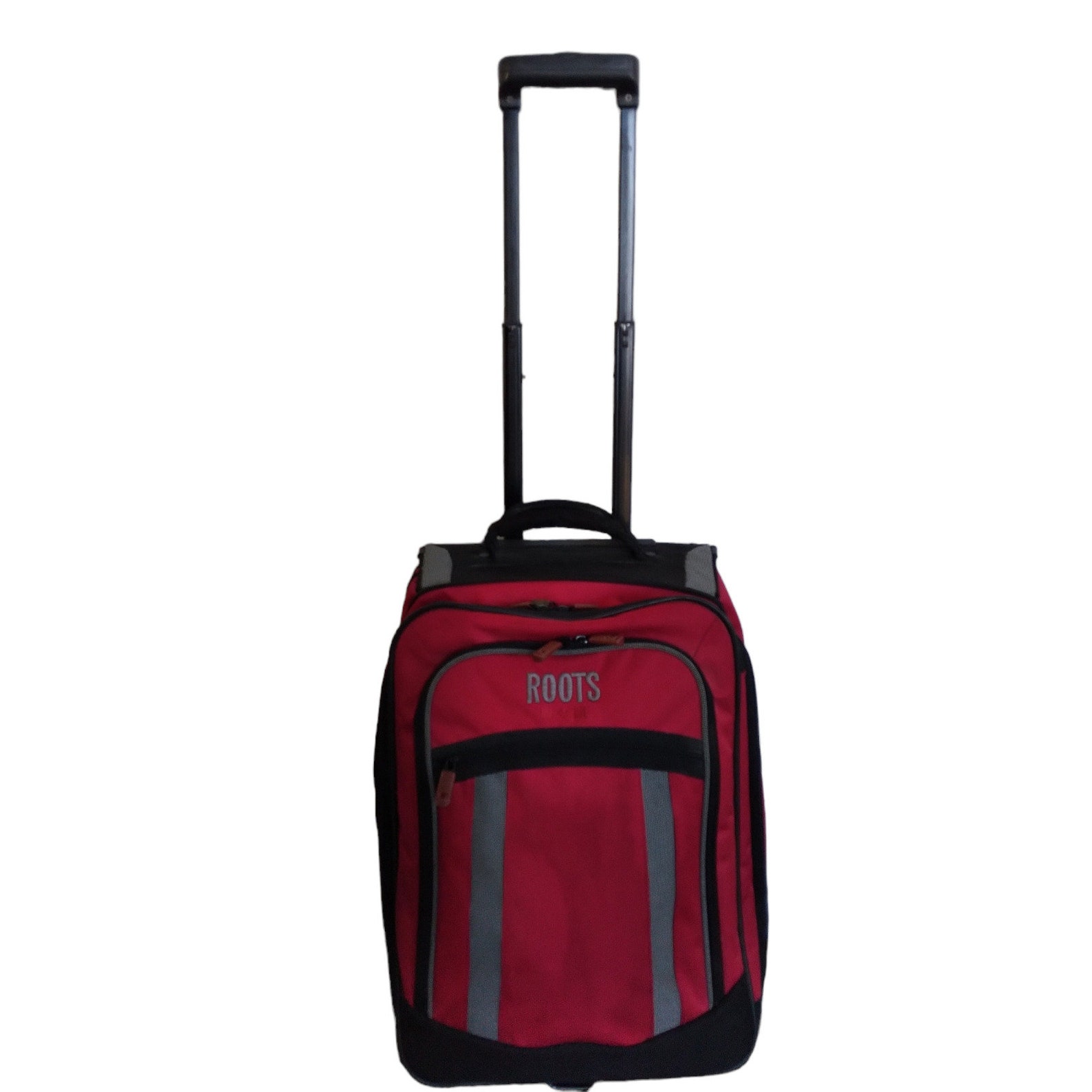 Roots Red Carryon Luggage With Wheels Roots Canada Red Etsy
