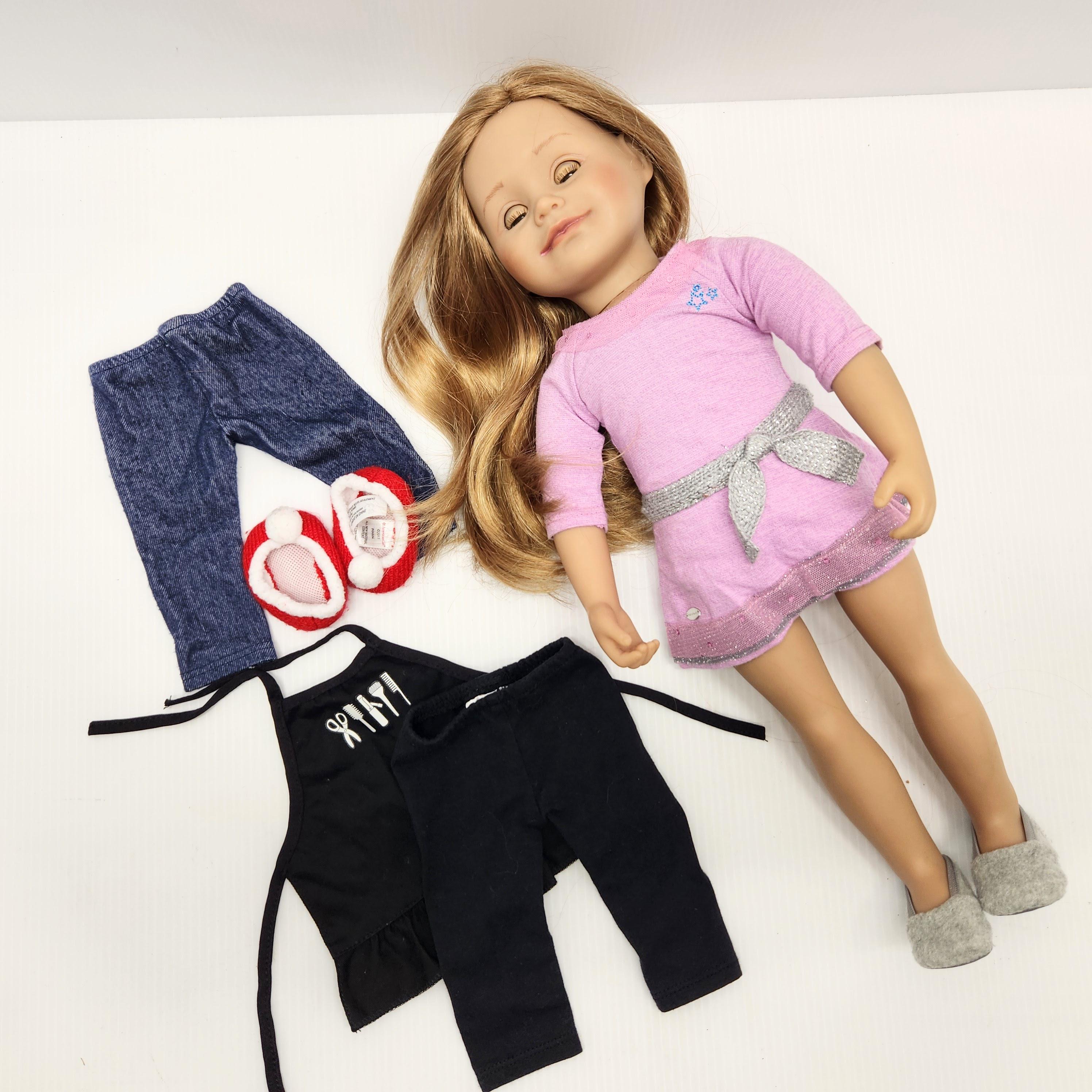 Léonie Doll Maplelea Doll 18 inches KL1 Leonie, Generation Canada Doll,  Long blond hair with red highlights, hazel eyes, extra clothes