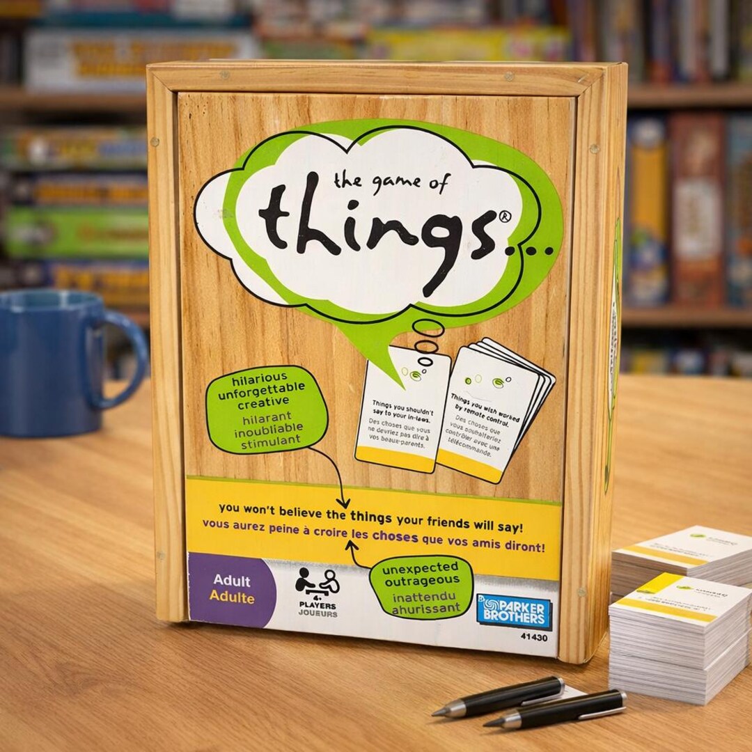 The Game of Things Board Game Parker Brothers Adult Party Game English French Bilingual Edition ...