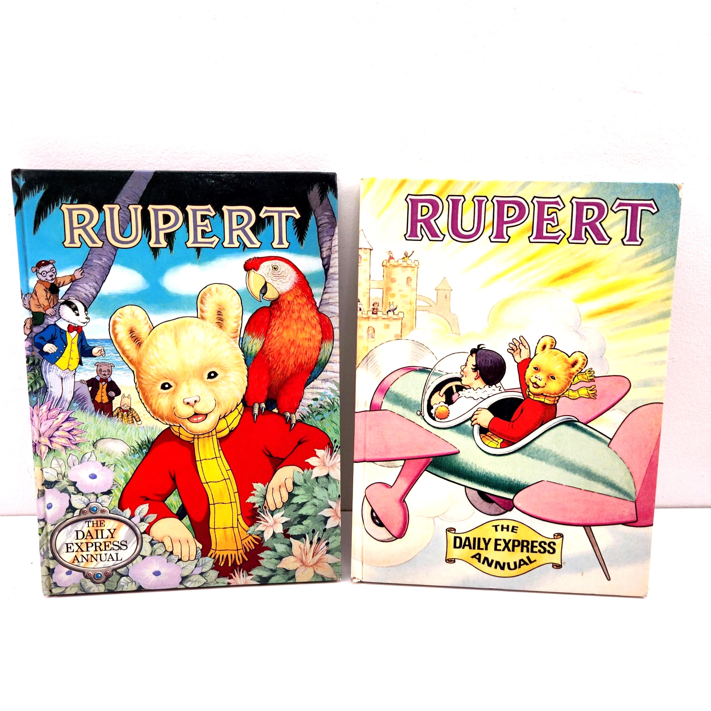 2 Books! Rupert the Daily Express Annual 1983 and 1987 Printed in