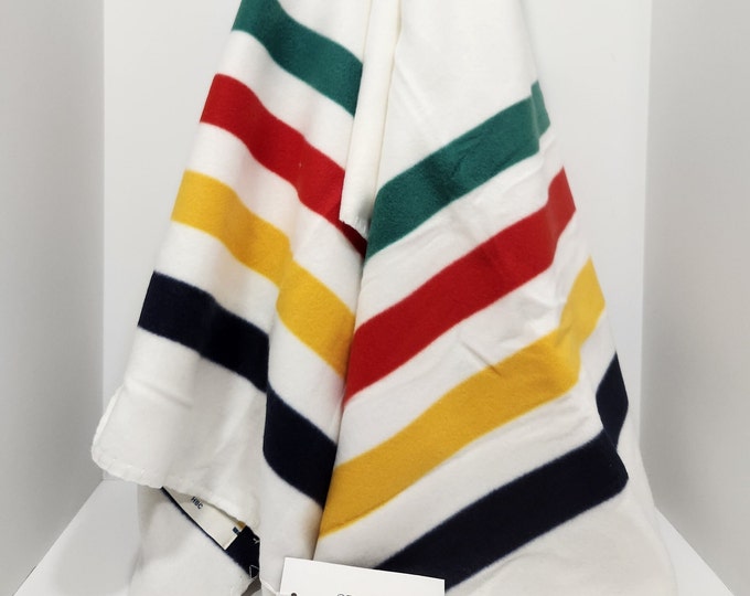 Red Hudsons Bay Heavy Wool Blanket Point Blanket Replica Etsy