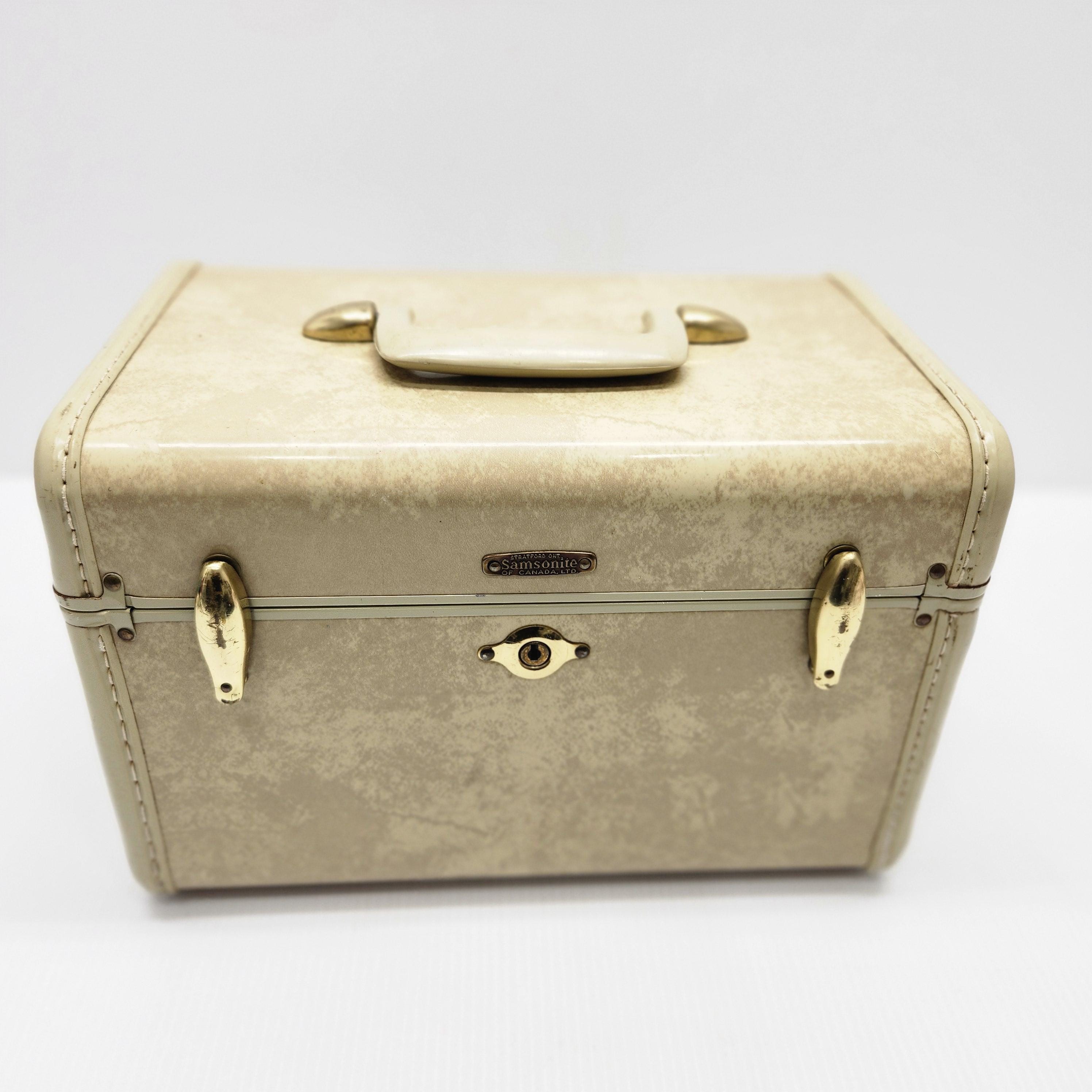 Cream Marble Suitcase Set 3 Piece Vintage Suit Case Set