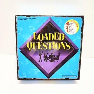Loaded Questions Game All Things Equal Inc 2003 New Sealed Game 1-6 Players Teen to Adult Made in USA, Family Board Game Party Night