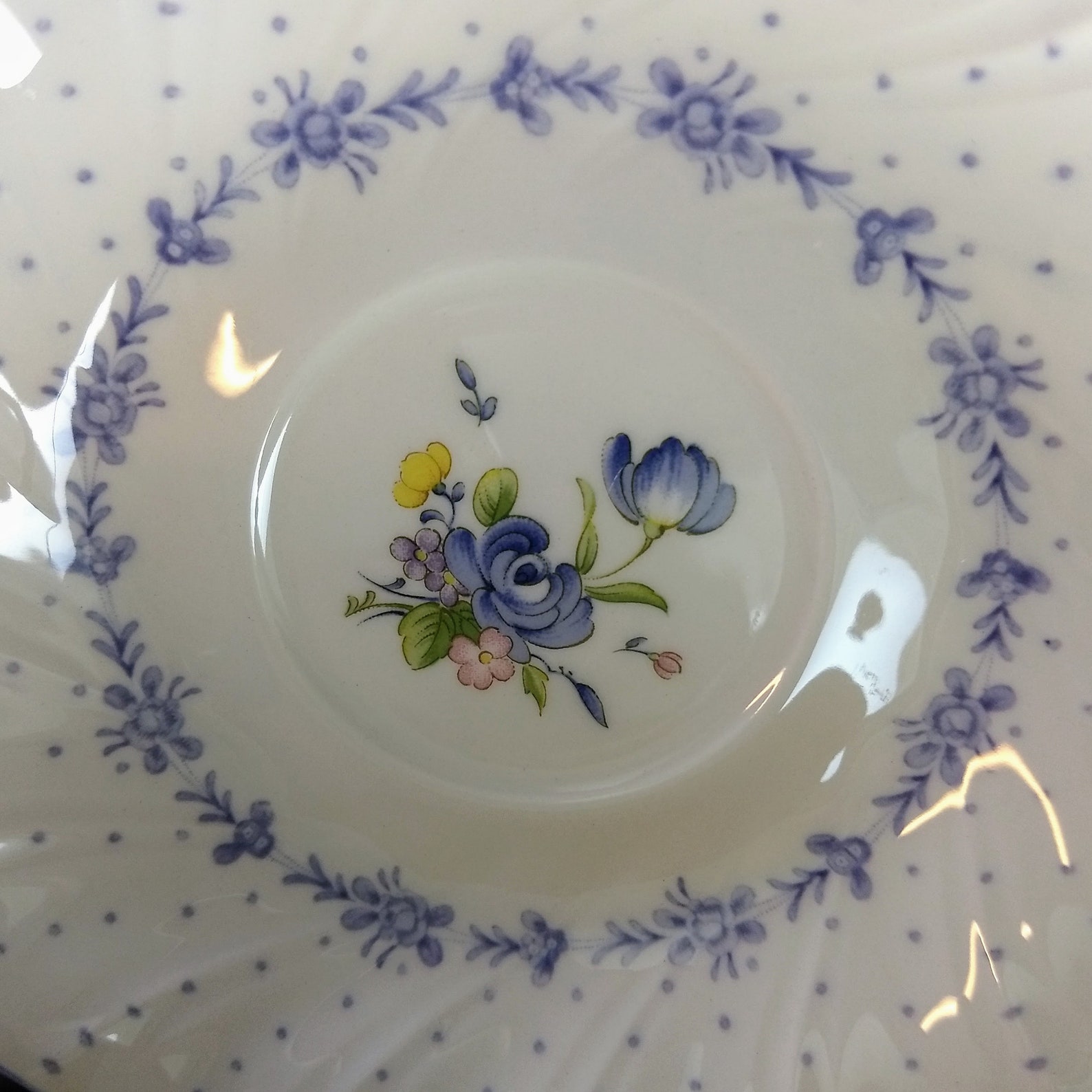 Nikko Tableware Japan Blue Peony teacup and saucer set Etsy