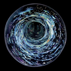 Alu Dibond Brushed Vortex Artwork Etsy