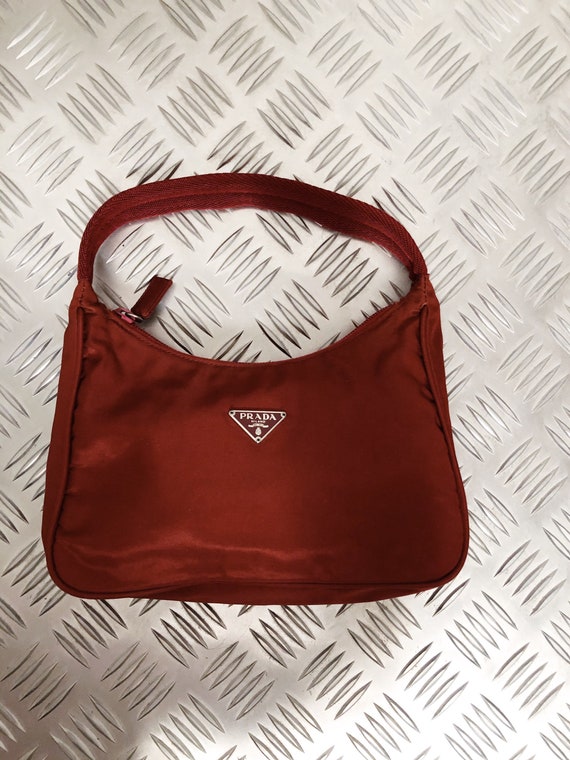 Prada Hobo nylon bag Bordeaux