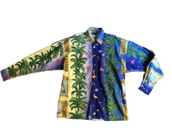 Gianni Versace vintage collezionista camicia palme