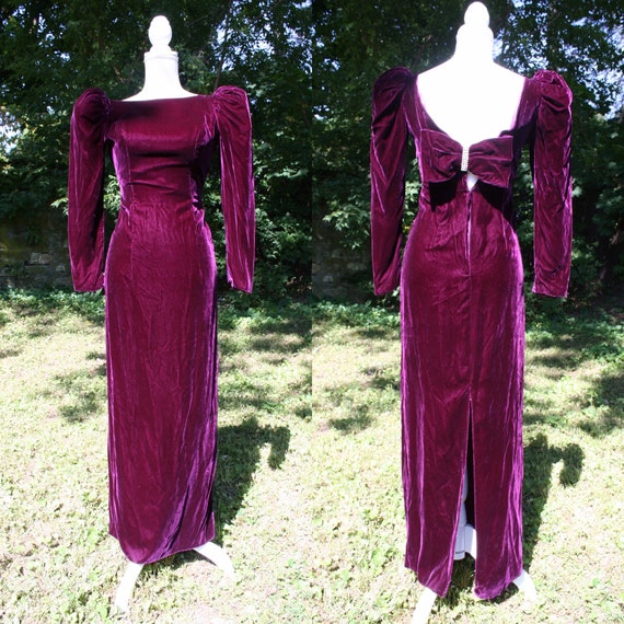 victorian velvet dress