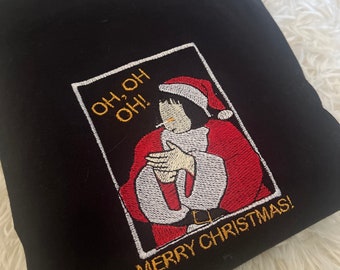 Christmas Jumper - Gavin and Stacey - Nessa - Oh Oh Oh, Merry Christmas Sweatshirt - Embroidered Sweater - Unisex - Handmade