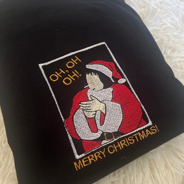 Christmas Jumper - Gavin and Stacey - Nessa - Oh Oh Oh, Merry Christmas Sweatshirt - Embroidered Sweater - Unisex - Handmade