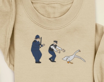 Hot Fuzz Sweatshirt / T-Shirt - No Luck Catching them Swans Then Tee or Sweatshirt - - Cornetto Triology -Embroidered - Unisex - OsCreative