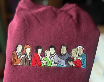 Gavin and Stacey - Full Cast Sweatshirt / Tee  - Embroidered - Unisex - Handmade