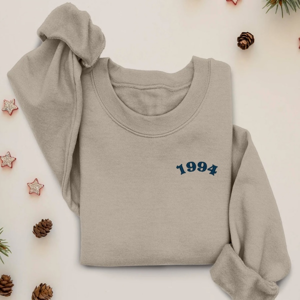 1994 Sweatshirt / T-Shirt - 30th Birthday - thirty - Sweatshirt - Embroidered - Unisex - Handmade