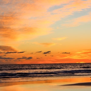 sunset venice beach california ocean beach orange | photography print