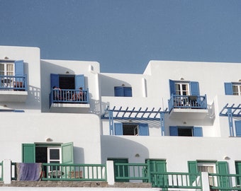 Through the Color Windows in Mykonos Greece | photography print