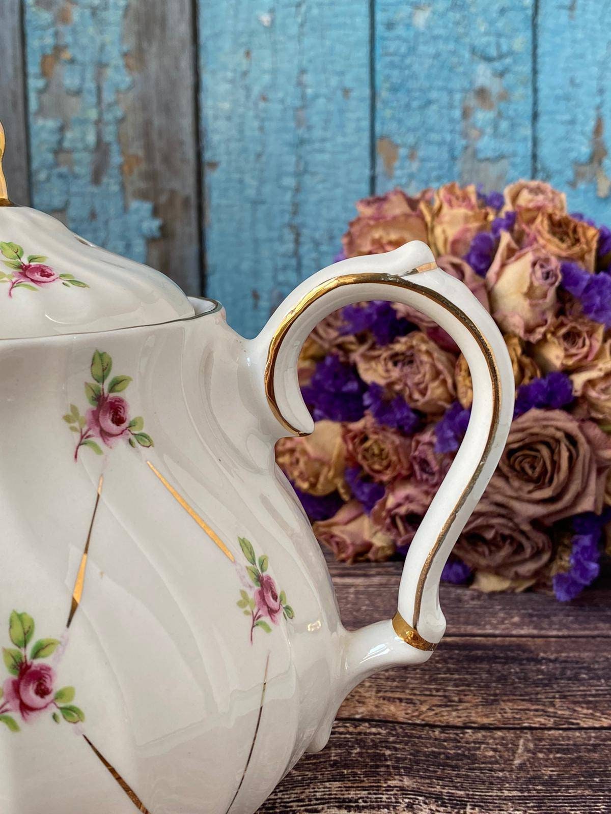 Sadler Ditsy Rose Teapot England, Tea Party Earthenware Etsy