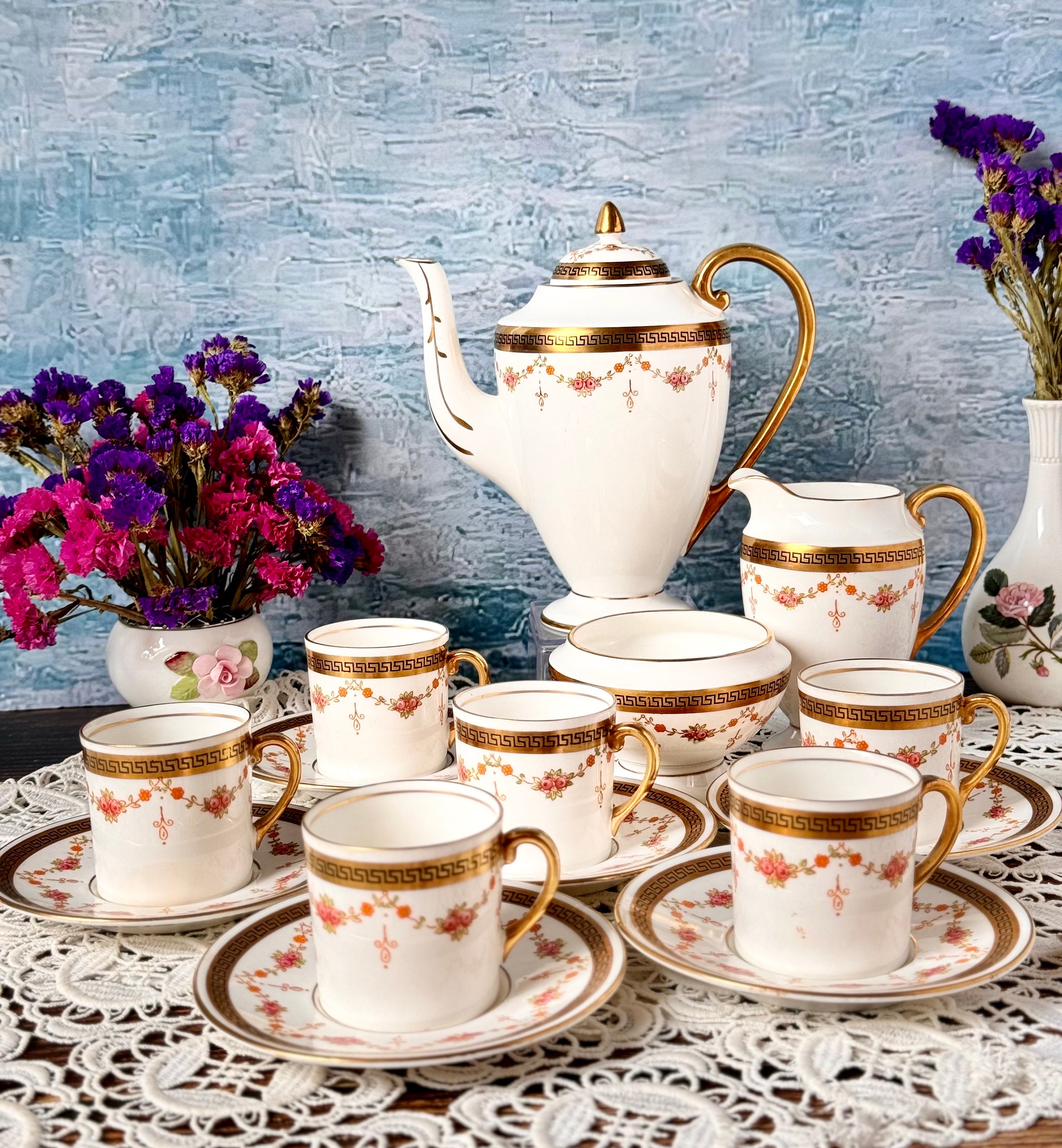 Antique Cartwright and Edwards Victoria Coffee/mocha Set