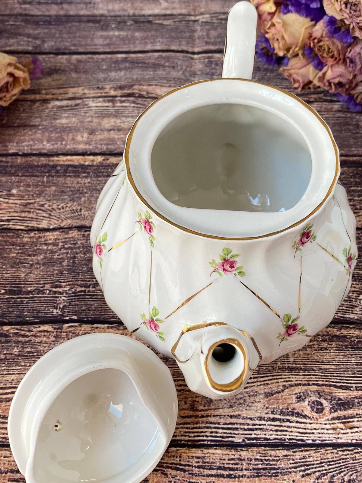 Sadler Ditsy Rose Teapot England, Tea Party Earthenware Etsy