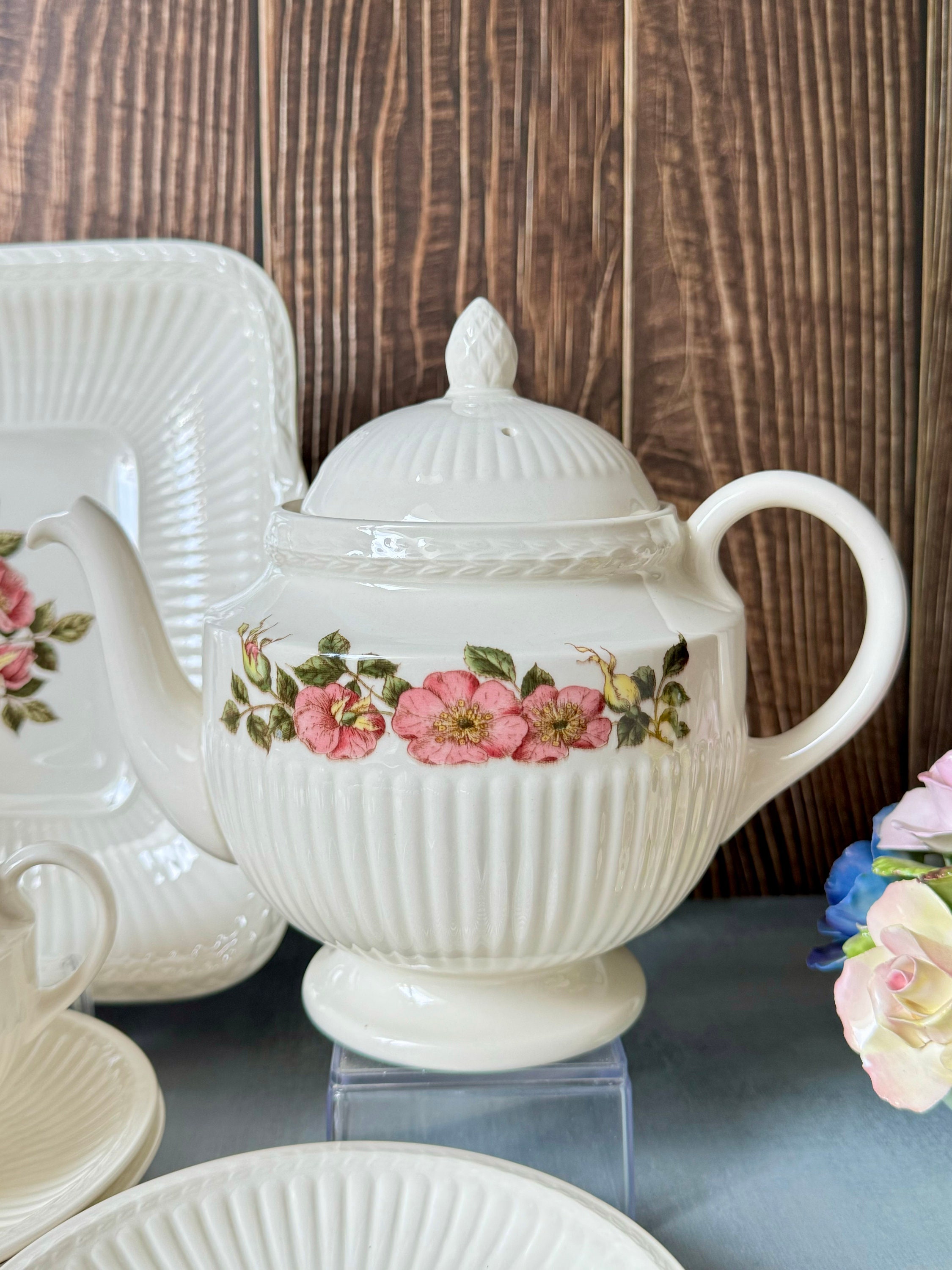 Wedgwood Briar Rose Teaset Made in England - Etsy Wedgwood Briar Rose Teaset Made in England - Etsy