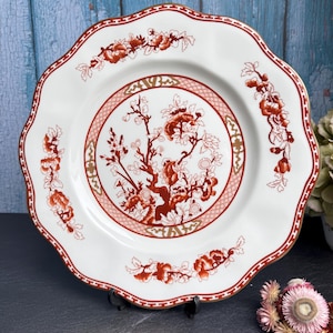 Rare Vintage Coalport Indian Tree Coral Serving Platter bone china English porcelain