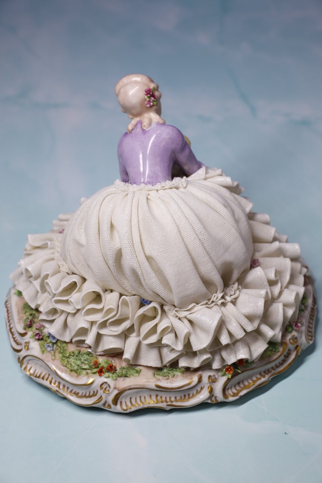 Luigi Fabris Italian Capodimonte Figurine Porcelain Lace Mother