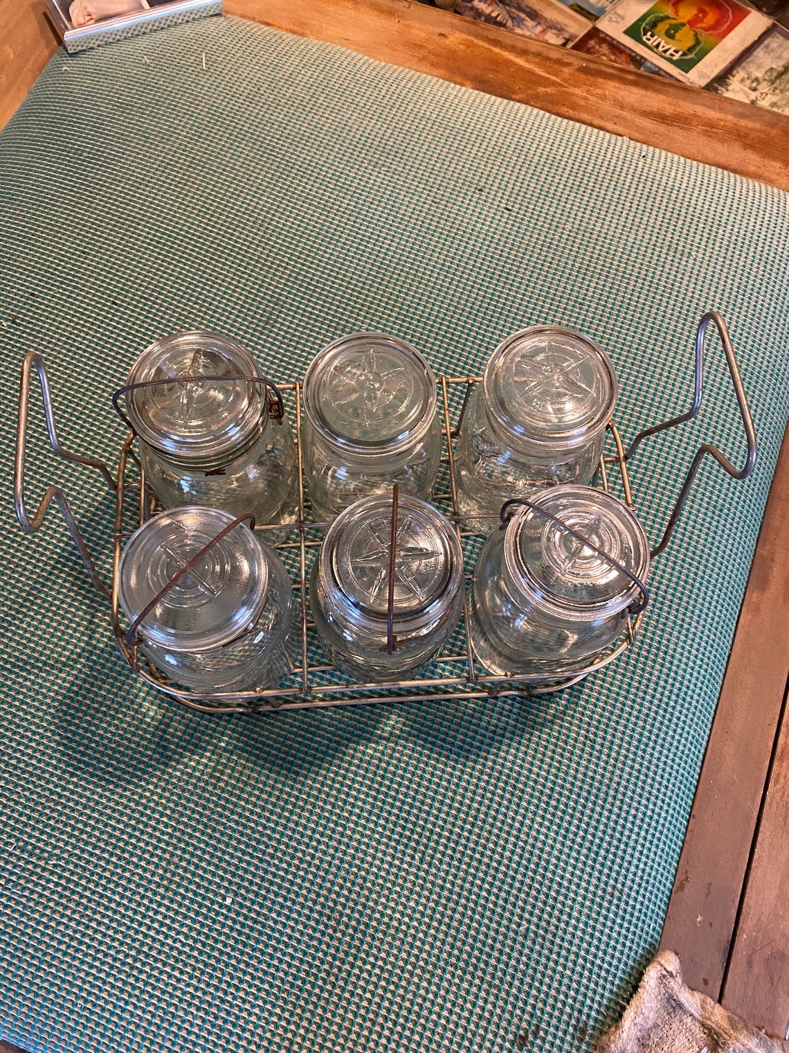 Large Canning Jar Wire Basket Etsy
