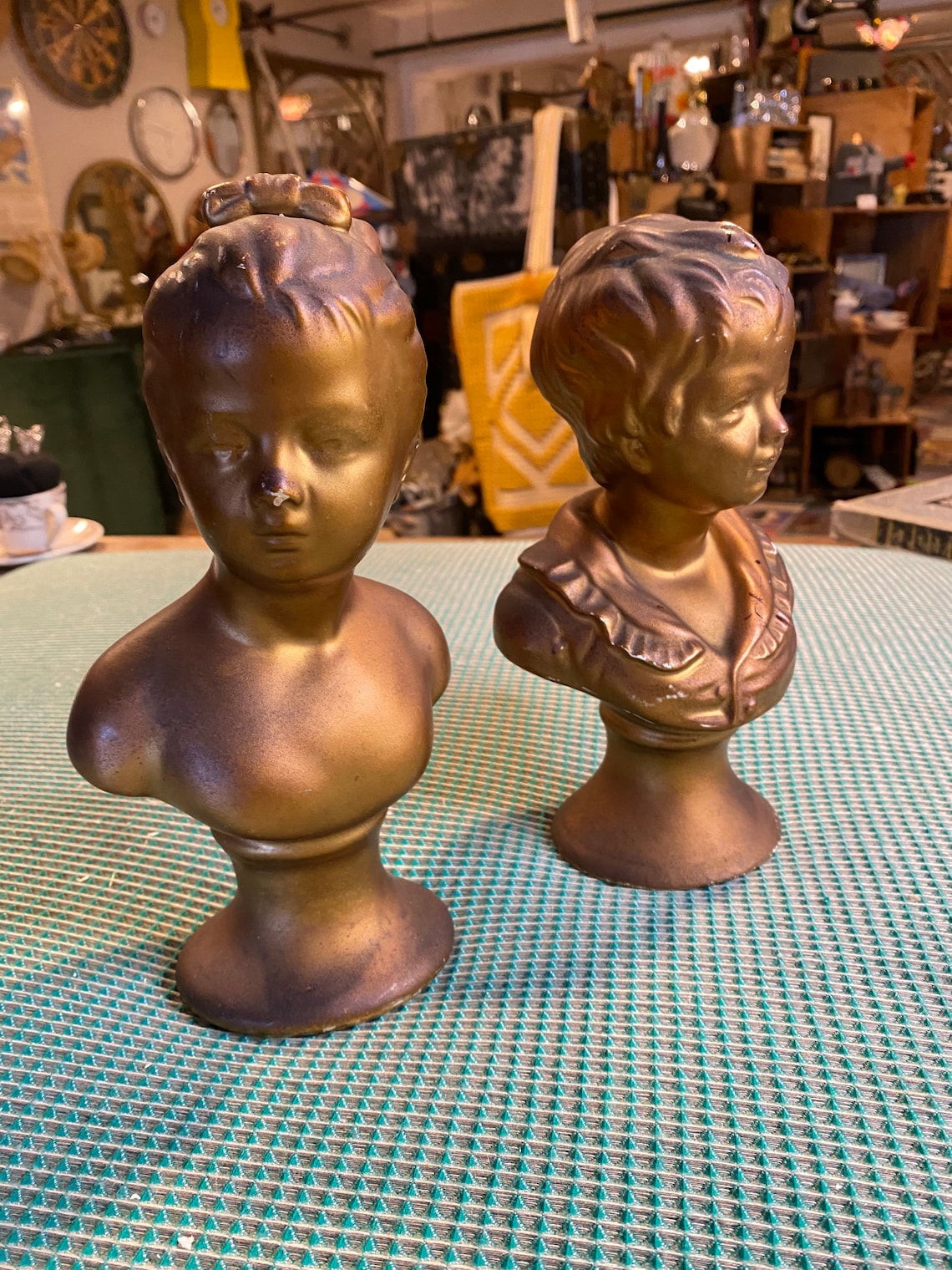 Ceramic Pedestal Girl Statue | Etsy