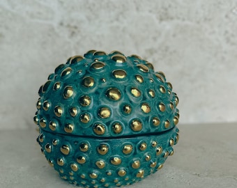 Ceramic jewelry box / ceramic sculpture / ceramic art / handmade ceramic / home decoration / furniture / home object