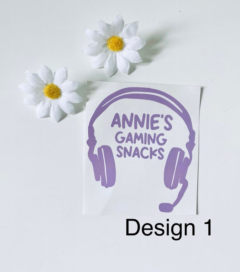 Personalised Gaming Snack Jar Vinyl Decals - Gamer Gifts - Controller Sticker- Gaming Lover - Gaming Gift Ideas - Sweet Jar Label image 3