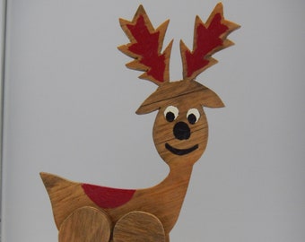 Wooden Reindeer Right