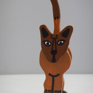 Wooden Siamese Cat