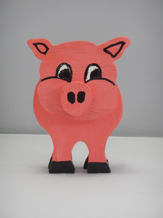 wooden pig