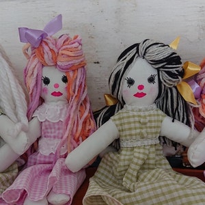 Handmade rag dolls, soft toys new, unique dolls