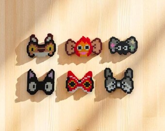 Horquillas inspiradas en Ghibli, accesorios para el cabello, accesorios de cuentas perler/hama/fuse,