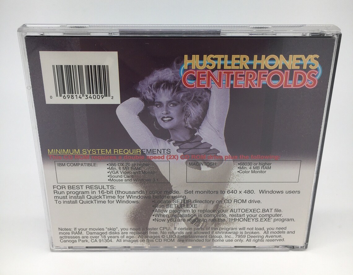 Hustler Honeys Centerfolds LBO Interactive Adult Cd-rom - Etsy