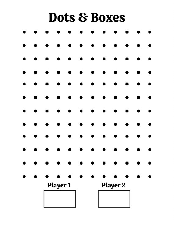 Printable Dots And Boxes Sheets Games Worksheet Coloring Etsy Australia Printable Dots And Boxes Sheets Games Worksheet Coloring Etsy Australia