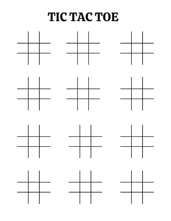 Free Hugs: 110 Game Sheets - 660 Tic-Tac-Toe Blank Games