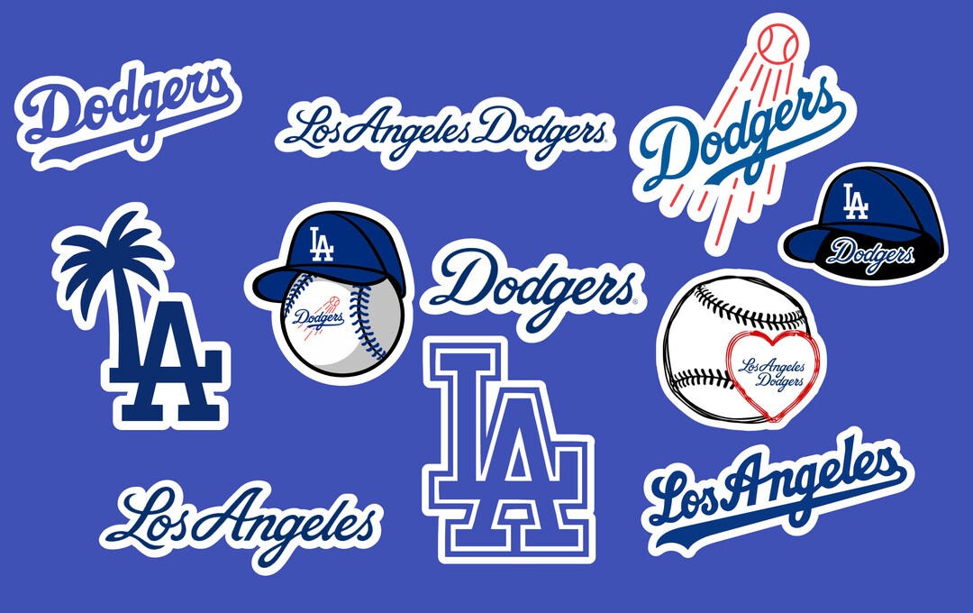 Los Angeles Sticker: Cartoon LA Landmarks, Hollywood Sign, Travel Decal