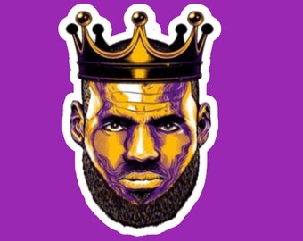 Crown Lebron Stickers for Sale