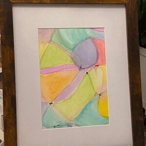 Framed water color art