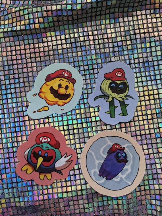 Super Mario Odyssey Kingdoms Stickers Set of 13 | Vinyl Stickers