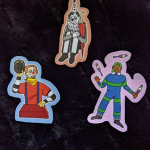 Assorted Clown Stickers