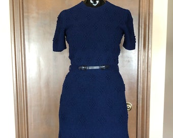 1950s Hand Knit Dress Saks Fifth Avenue