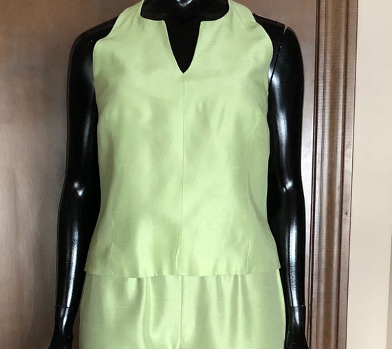 1970s Pantsuit Halter Top and Matching Pants