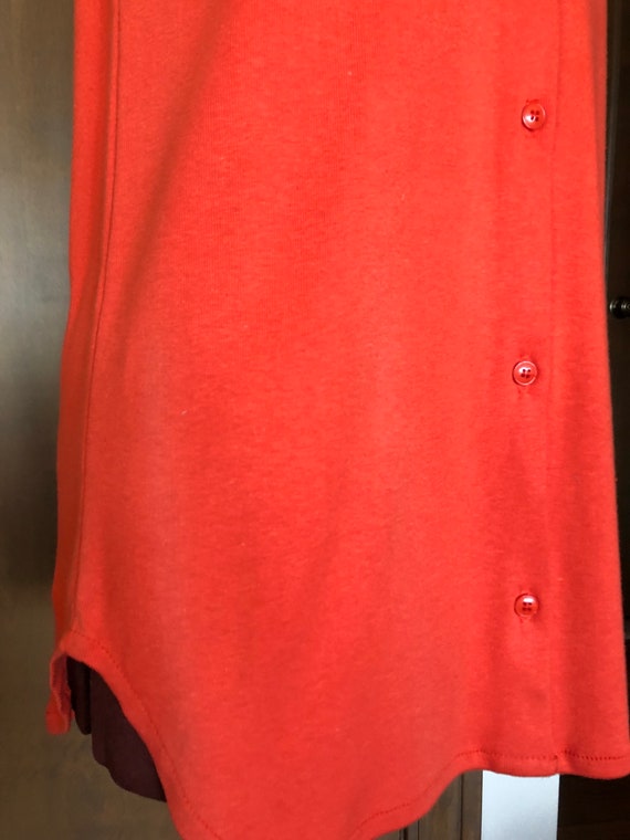 1970s Dress Frog Tog NOS with Tag Orange Shirtdre… - image 4