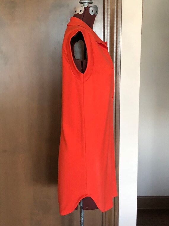 1970s Dress Frog Tog NOS with Tag Orange Shirtdre… - image 3